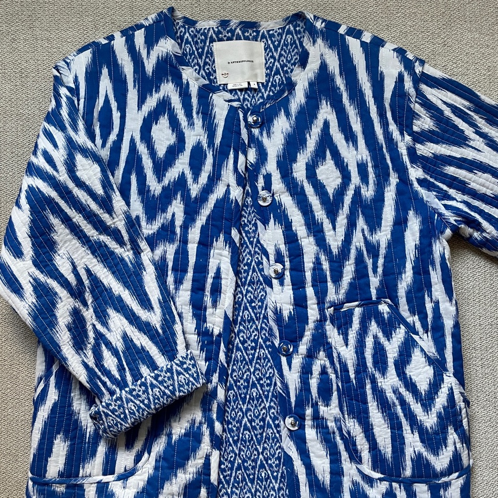 Anthropologie quilted jacket, size S